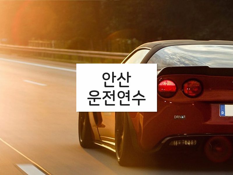 안산운전연수 후기