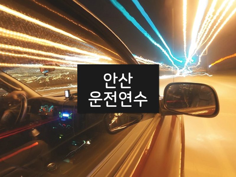 안산운전연수 후기