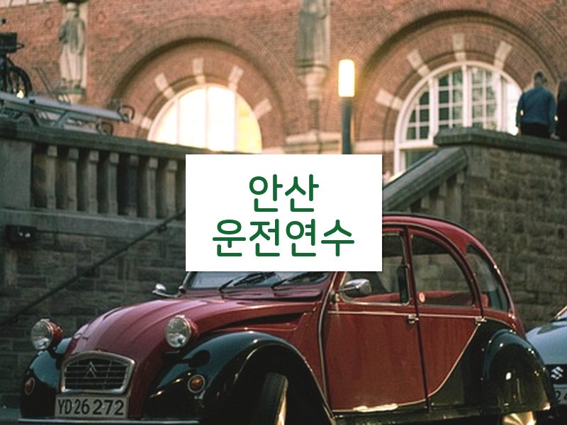 안산운전연수 후기