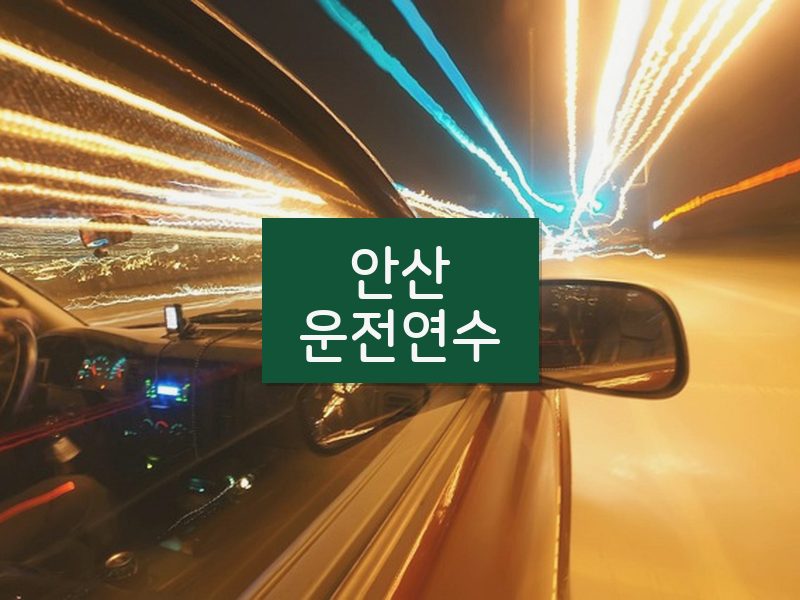 안산운전연수 후기