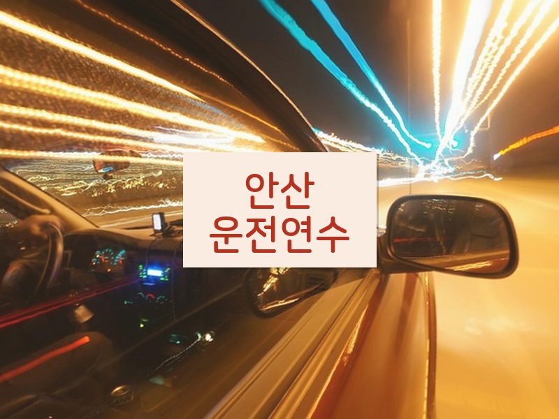 안산운전연수 후기
