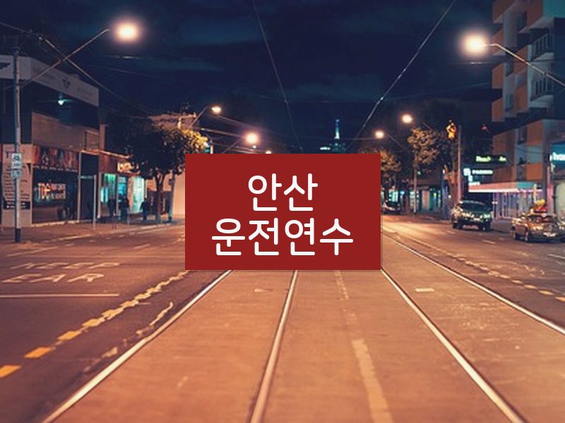 안산운전연수 후기