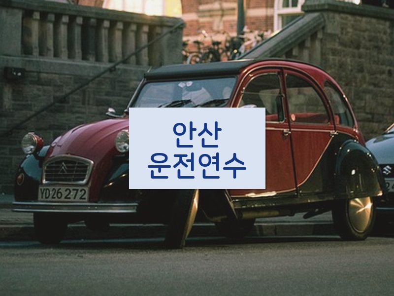 안산운전연수 후기