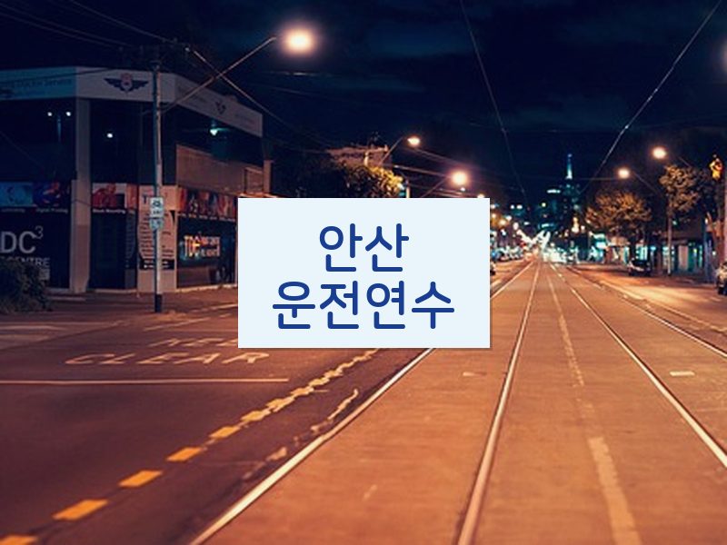 안산운전연수 후기