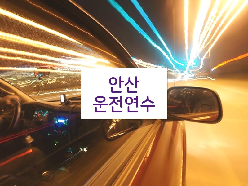 안산운전연수 후기