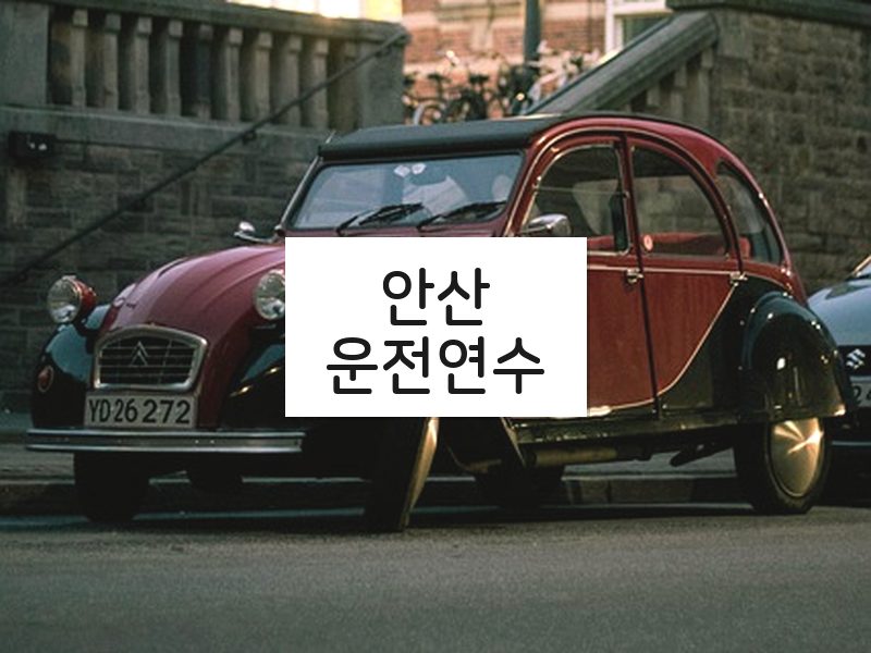 안산운전연수 후기