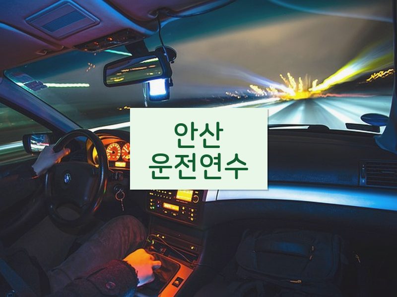안산운전연수 후기