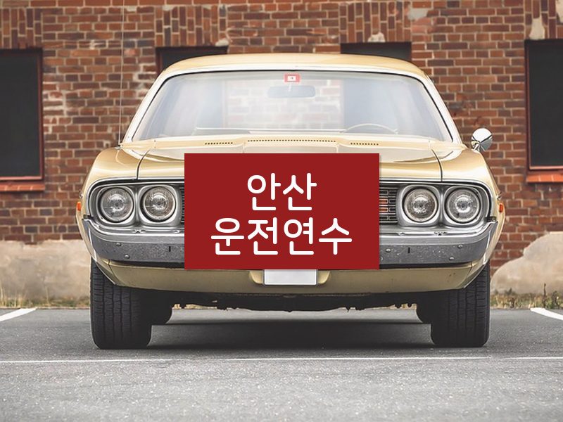 안산운전연수 후기
