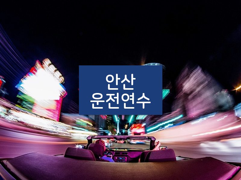 안산운전연수 후기