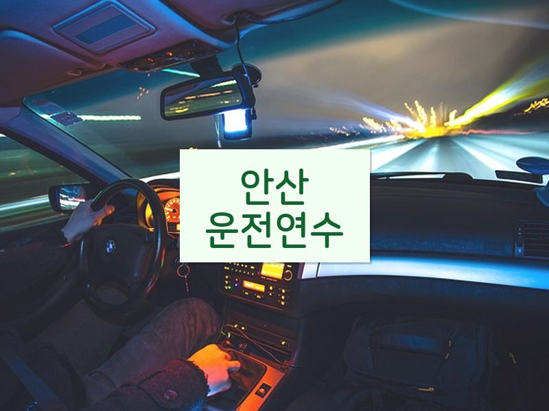 안산운전연수 후기