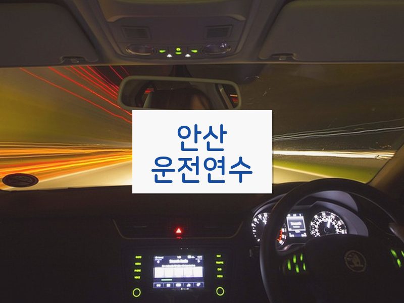안산운전연수 후기