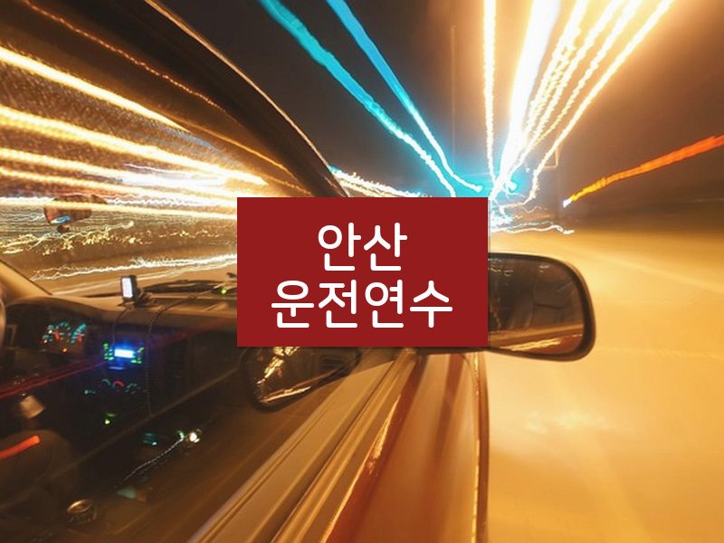 안산운전연수 후기