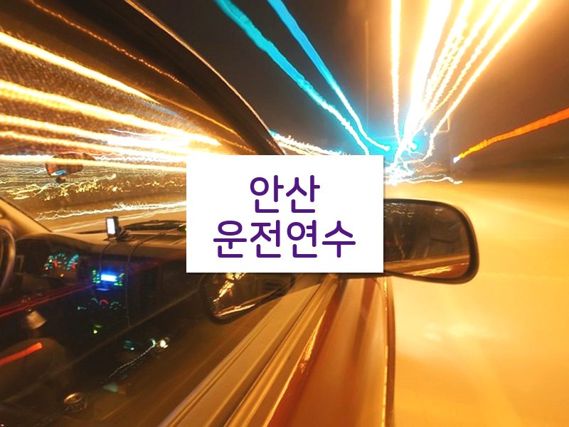 안산운전연수 후기