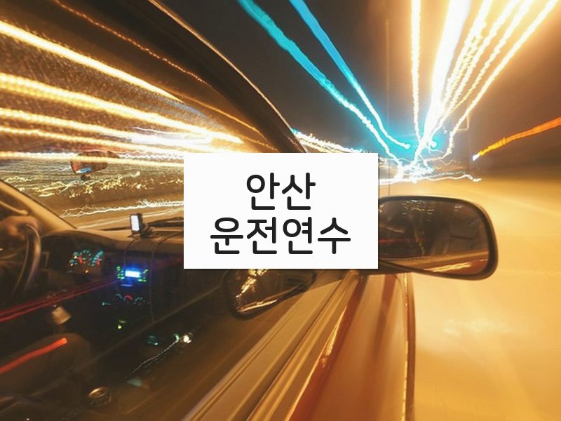안산운전연수 후기