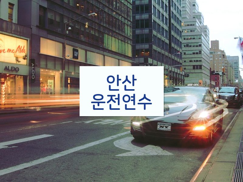 안산운전연수 후기