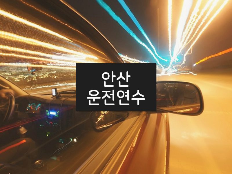 안산운전연수 후기