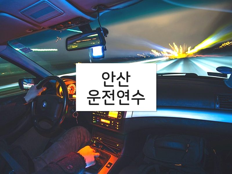 안산운전연수 후기