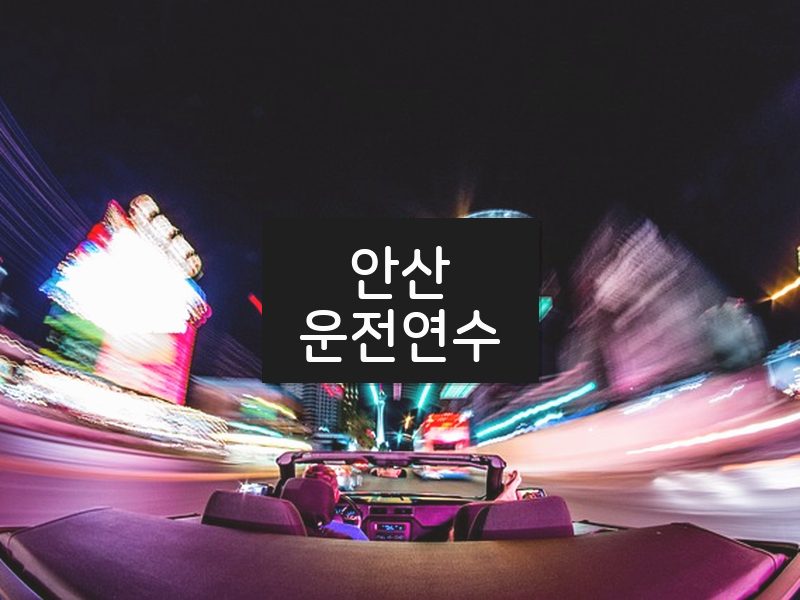 안산운전연수 후기