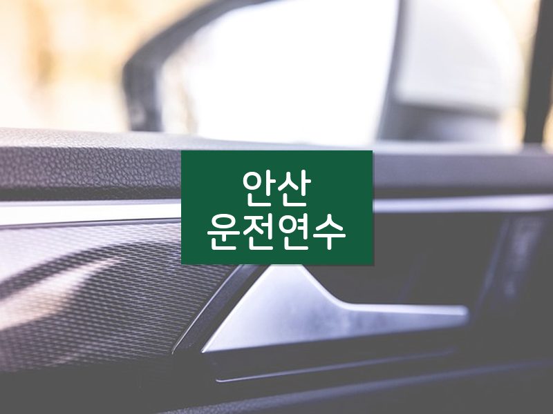안산운전연수 후기