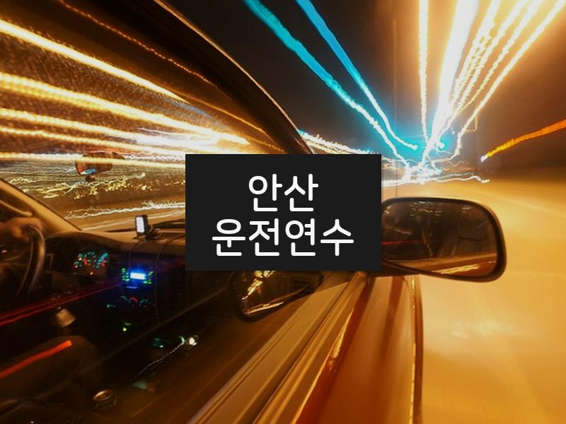 안산운전연수 후기