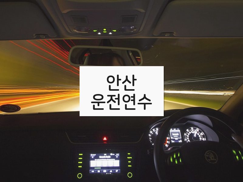 안산운전연수 후기