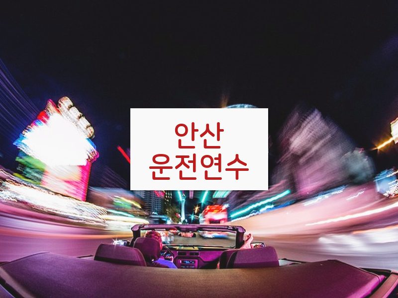 안산운전연수 후기