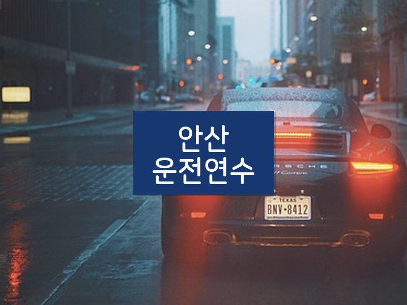 안산운전연수 후기