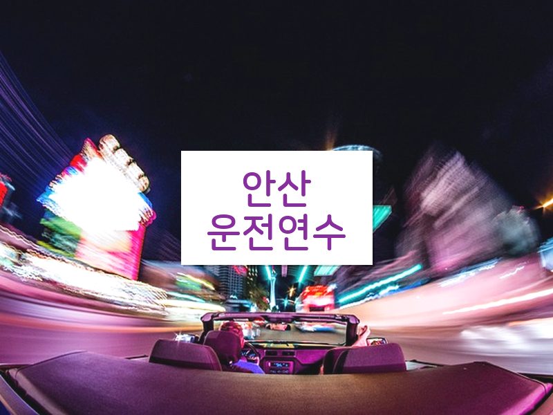 안산운전연수 후기