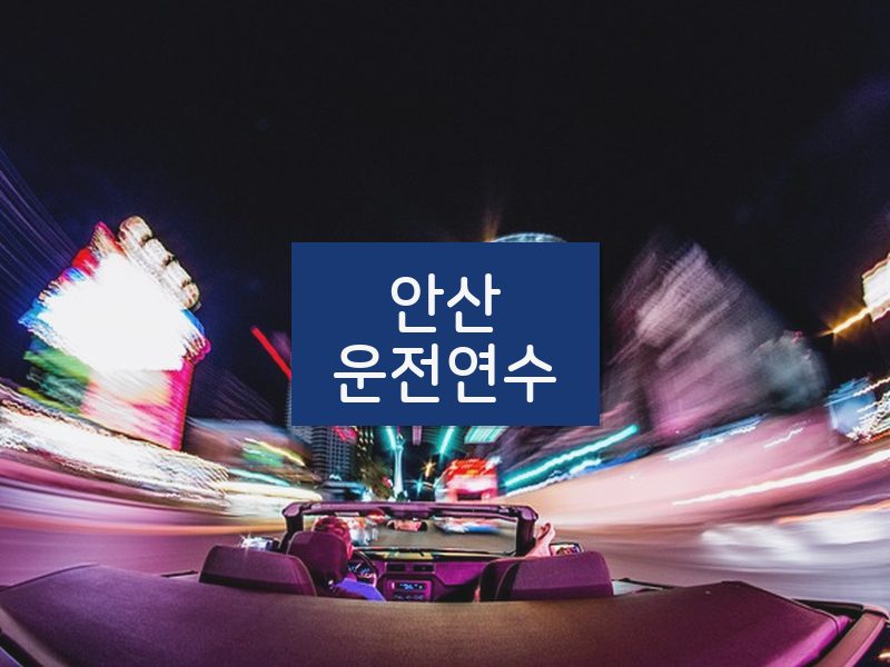 안산운전연수 후기