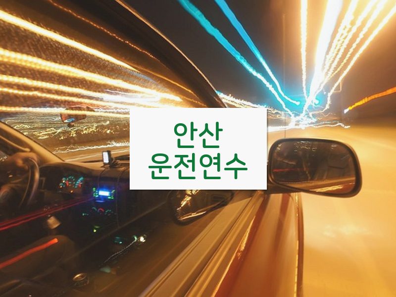 안산운전연수 후기