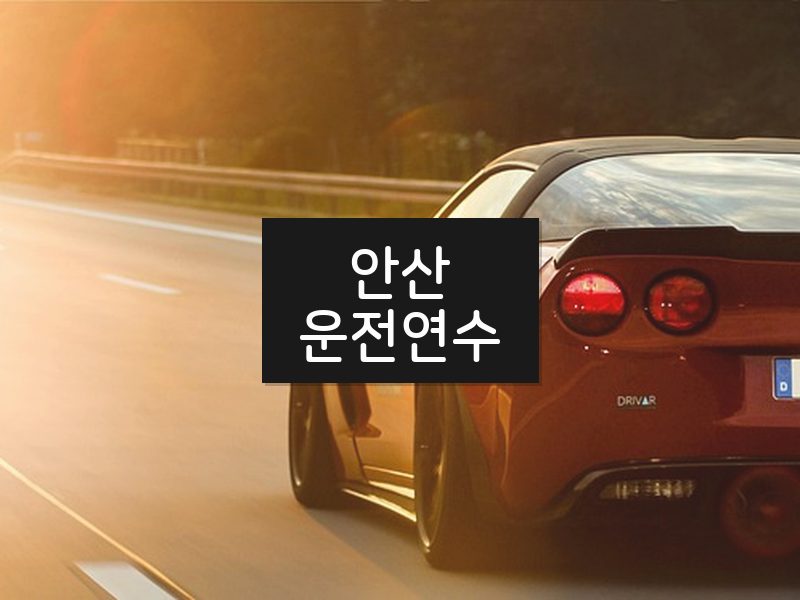 안산운전연수 후기