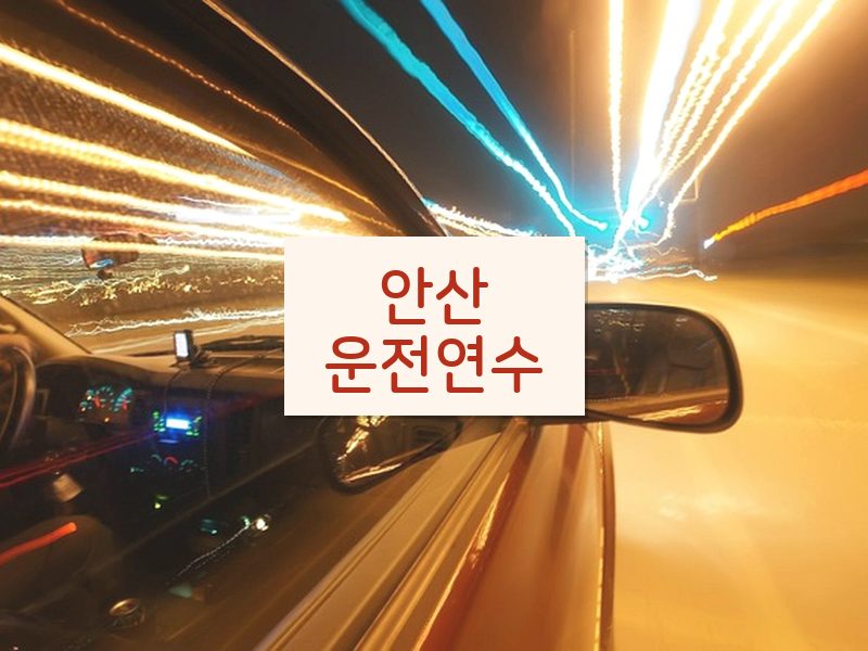 안산운전연수 후기