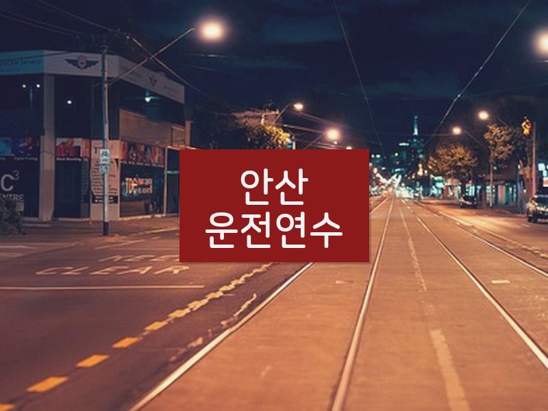 안산운전연수 후기