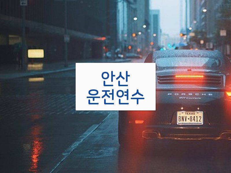안산운전연수 후기