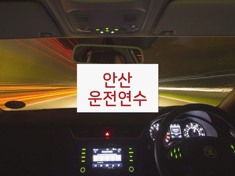 안산운전연수 후기