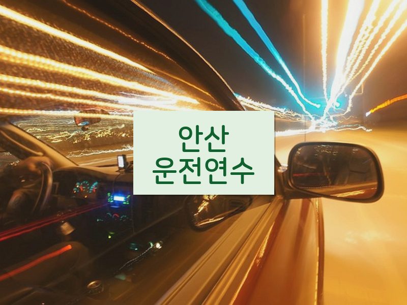 안산운전연수 후기