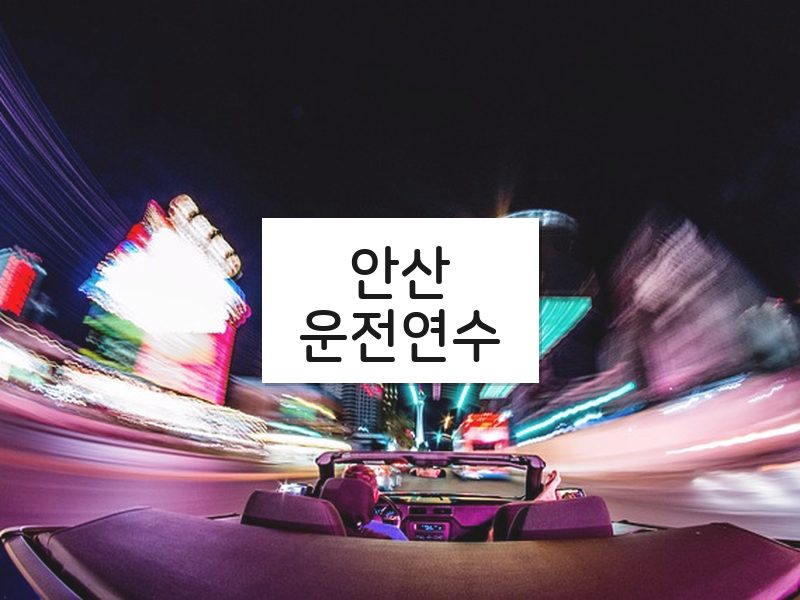 안산운전연수 후기