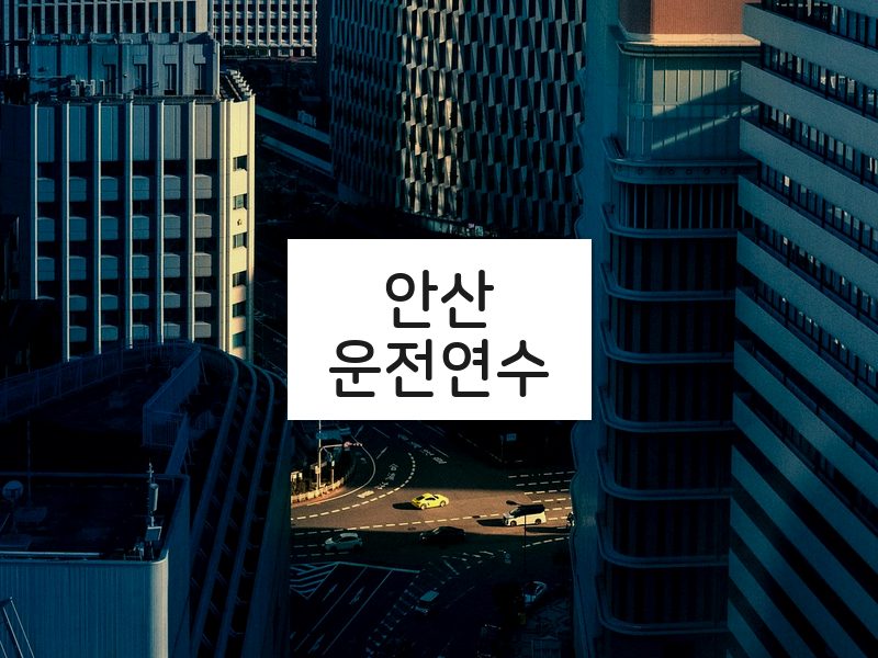 안산운전연수 후기