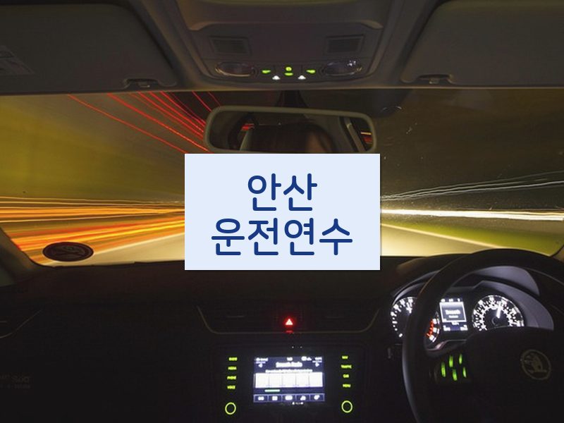 안산운전연수 후기