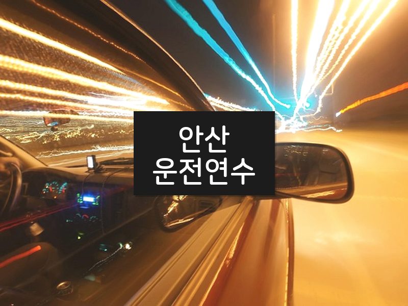 안산운전연수 후기