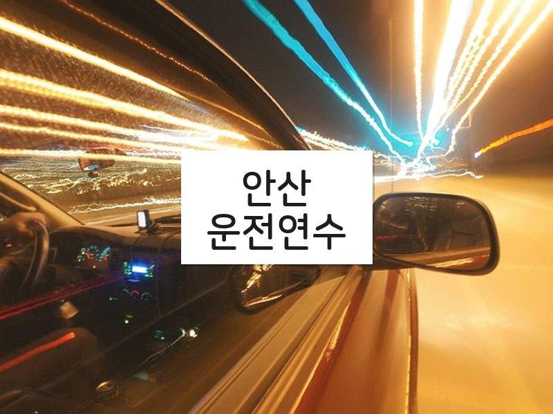안산운전연수 후기