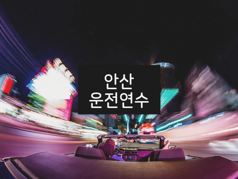 안산운전연수 후기